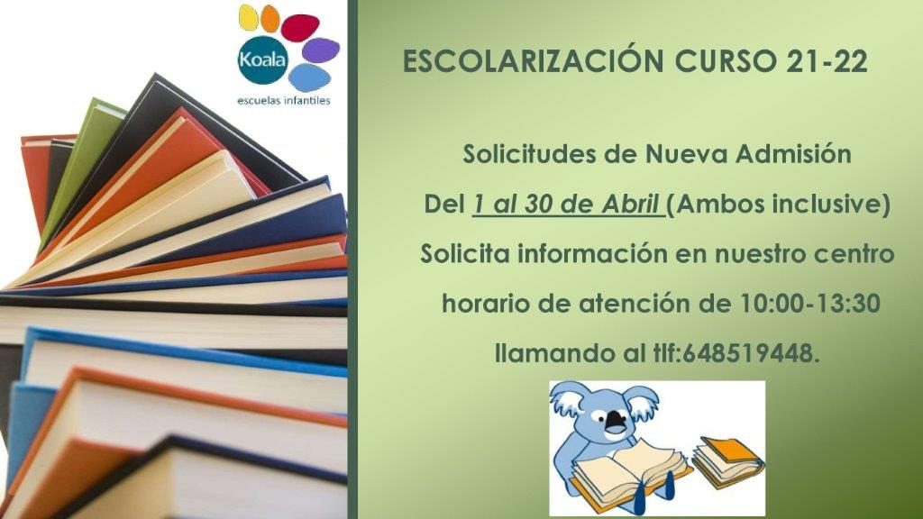 PROCESO DE ESCOLARIZACIÓN CURSO 2021-22